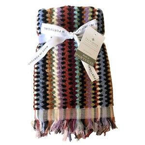 Felpinter Hand Towels Set of 2 Made in Portugal Multicolor Dotted Stripes Luxury